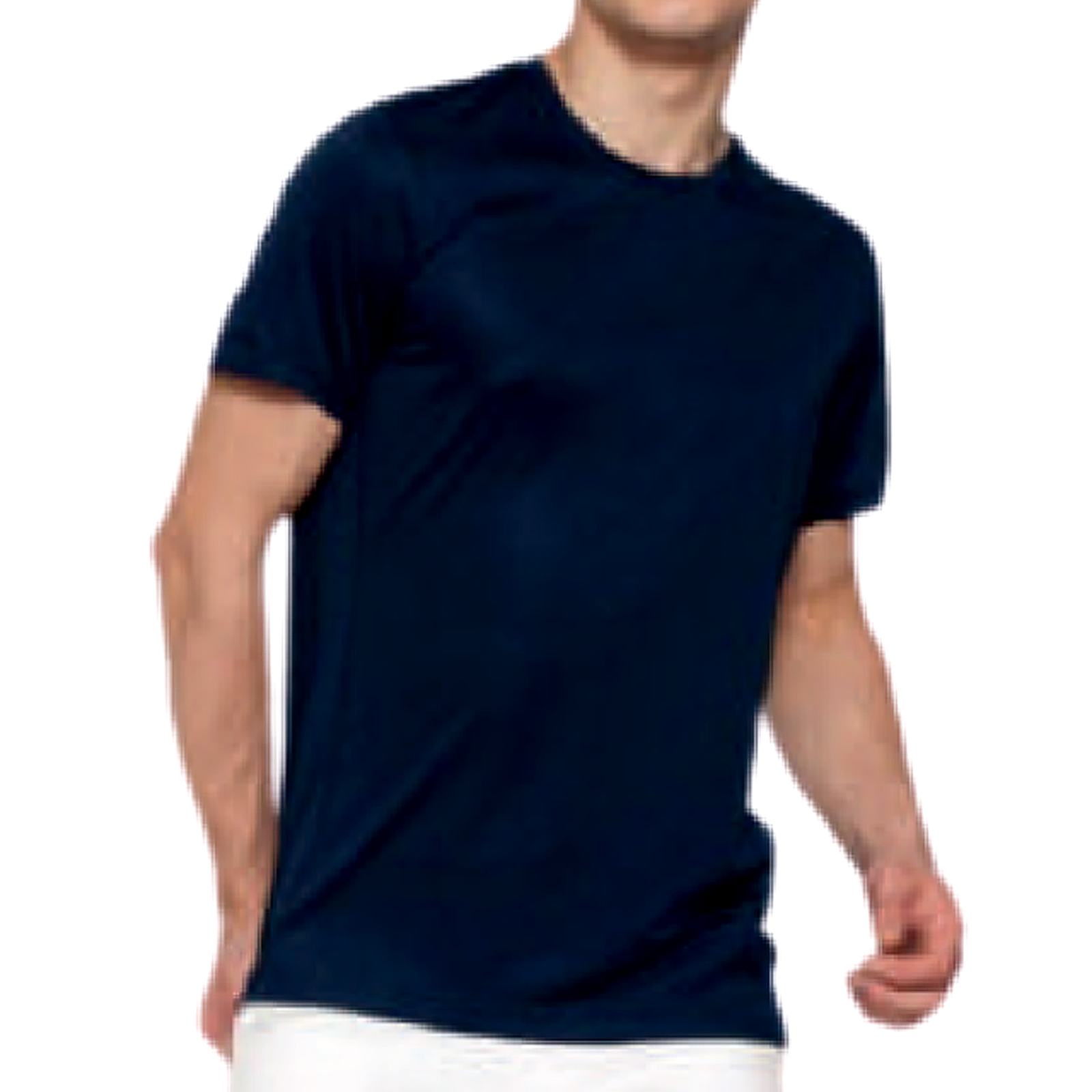 Round Neck T-Shirt — Navy